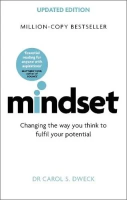 Cover of “Mindset: Changing the Way You Think to Fulfil Your Potential” by Dr Carol S. Dweck – minimalist white design